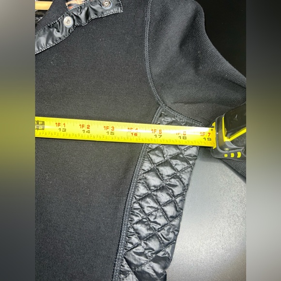 Tommy Bahama Black Aruba Quilted Half Snap Sweatshirt Leopard Size Small EUC - Picture 8 of 9